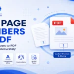 add page numbers to pdf