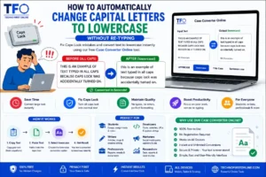 How to change to sentence case online