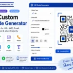 Free Custom QR Code Generator tool by TechnoFirst Online