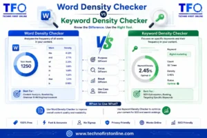 Word Density Checker vs Keyword Density Checker