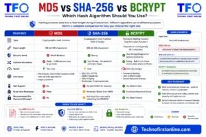 md5 vs sha256 vs bcrypt